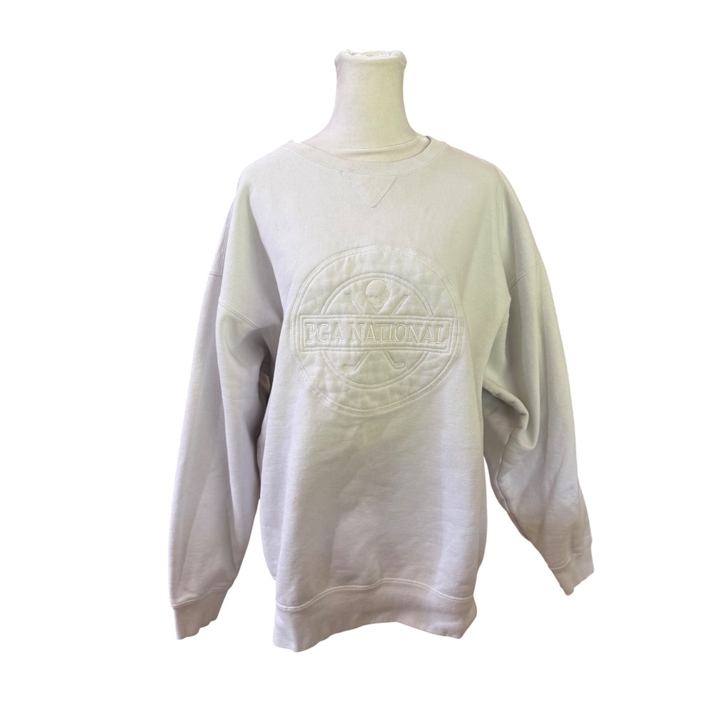 Gear For Sports Big‎ Cotton PGA National Golf Sweatshirt White XL Embossed Logo